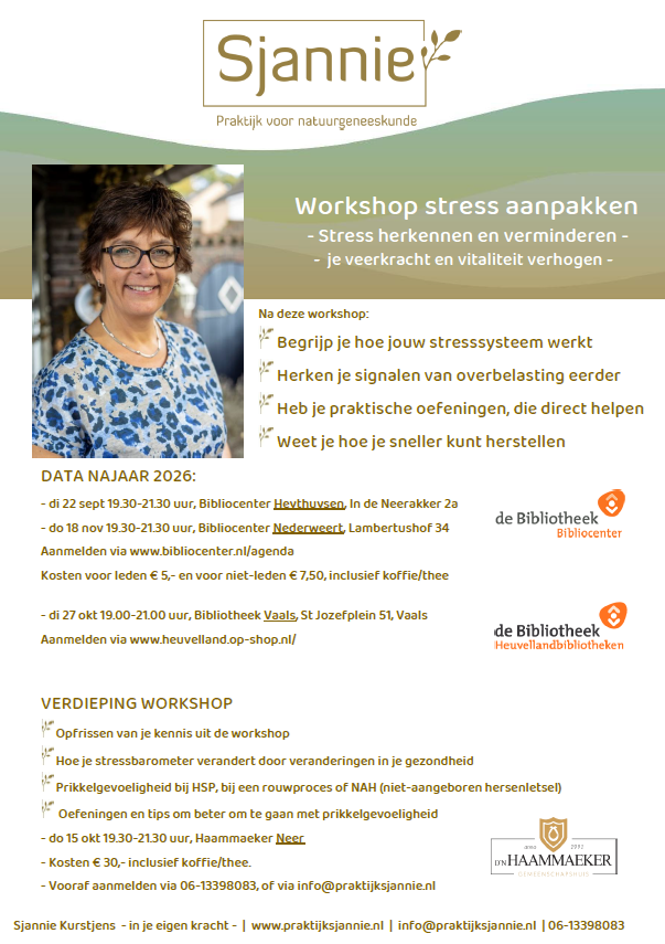 Workshop stress aanpakken